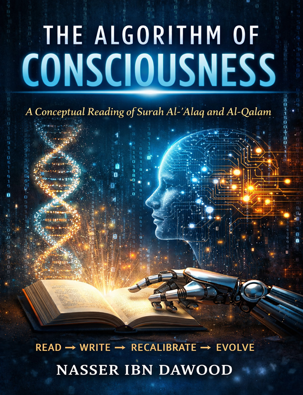 Cover of The Algorithm of Consciousness: A conceptual reading of Surah Al-Alaq and Al-Qalam
