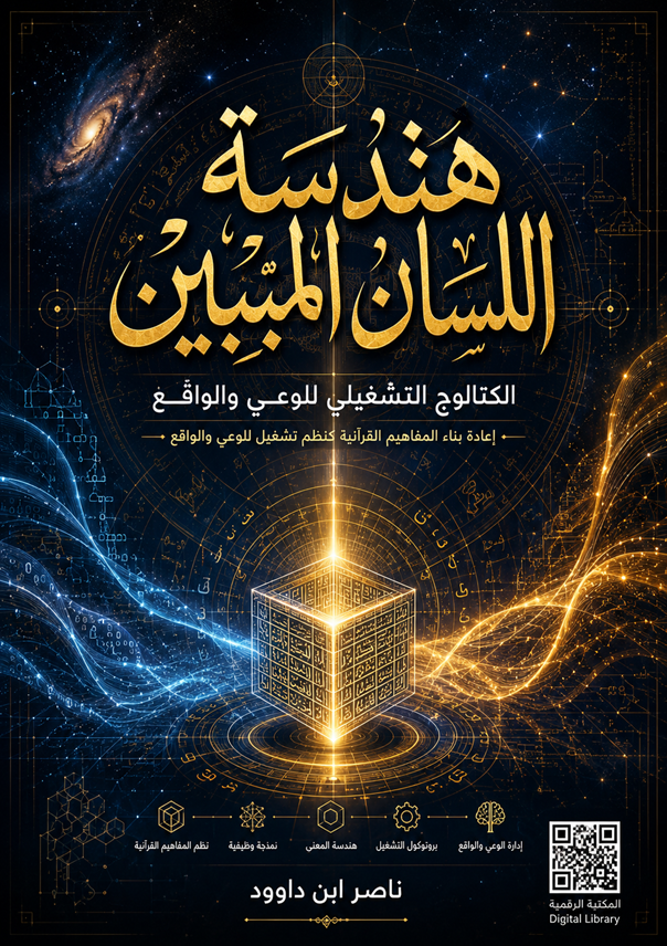 غلاف كتاب هندسة اللسان المبين: الكتالوج التشغيلي للوعي والواقع