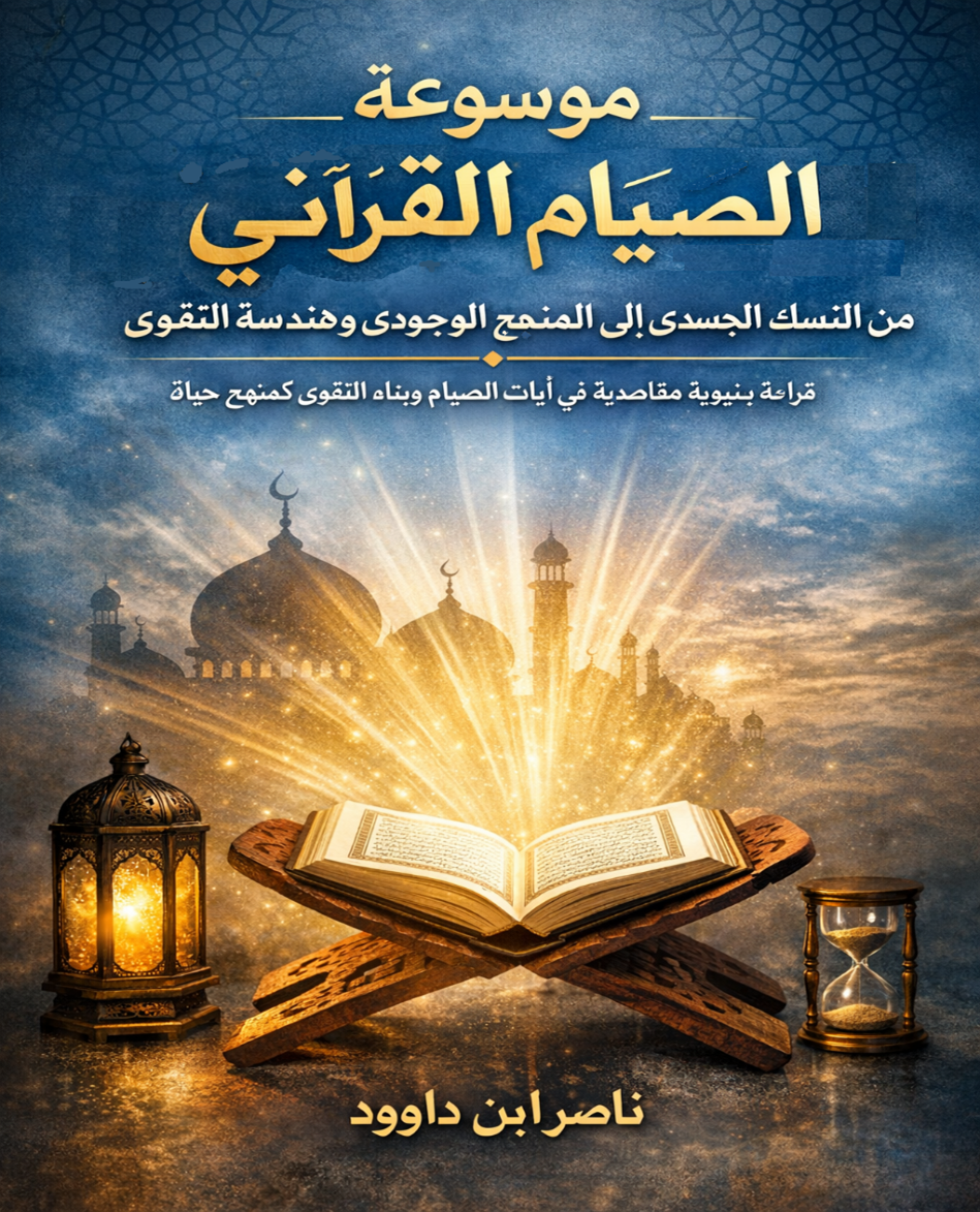 غلاف كتاب موسوعة الصيام القرآني -من النُسك الجسدي إلى المنهج الوجودي