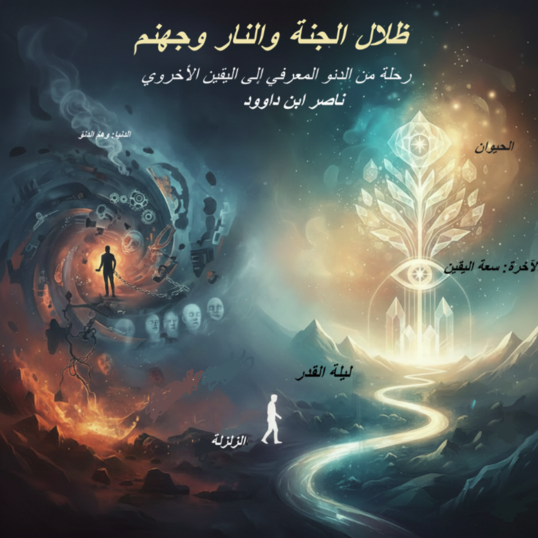 غلاف كتاب ظلال الجنة والنار وجهنم: رحلة من الدنو المعرفي إلى اليقين الأخروي