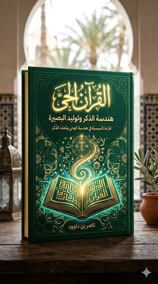 غلاف كتاب القرآن الحيّ: هندسة الذكر وتوليد البصيرة