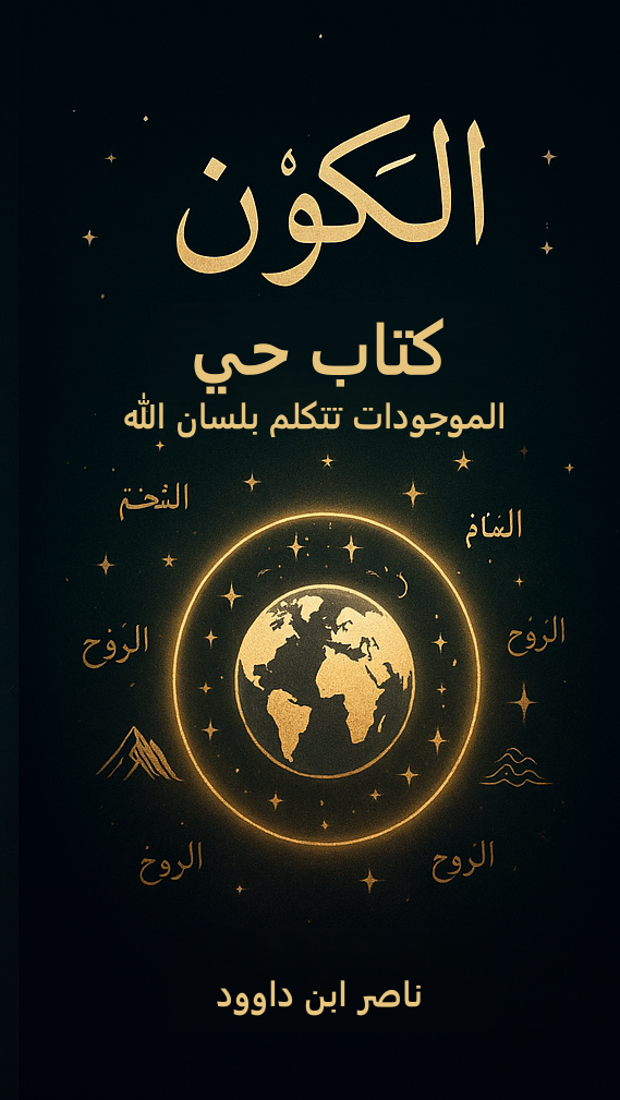 غلاف كتاب الكون كتاب حي — الموجودات تتكلم بلسان الله